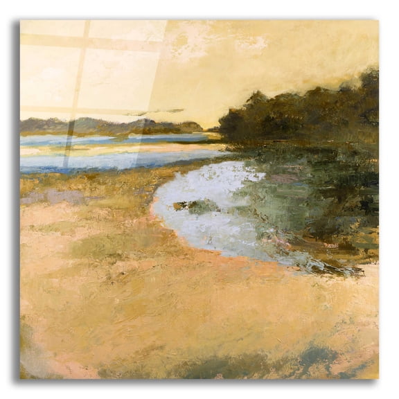 Epic Art 'Brave Boat Harbor' by Ann Gordon, Acrylic Glass Wall Art, 12"x12"