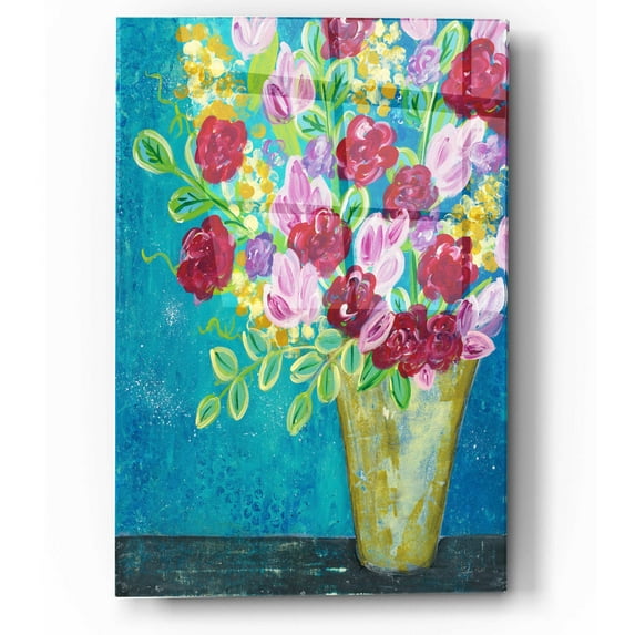 Epic Art 'Bright Summer' by Courtney Prahl, Acrylic Glass Wall Art, 12"x16"