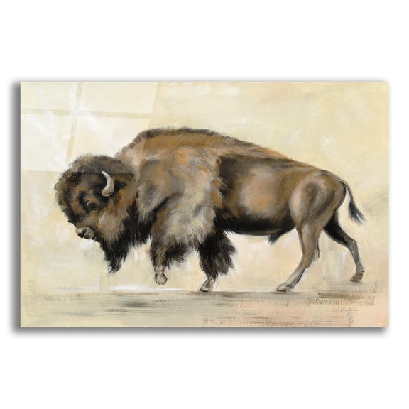 Epic Art 'Bronze Buffalo' by Silvia Vassileva, Acrylic Glass Wall Art, 16"x12"