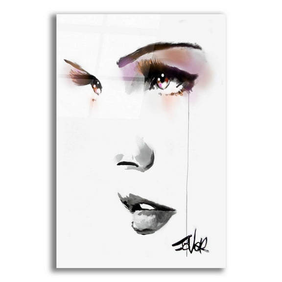 Epic Art 'Brown Energy' by Loui Jover, Acrylic Glass Wall Art, 16"x24"