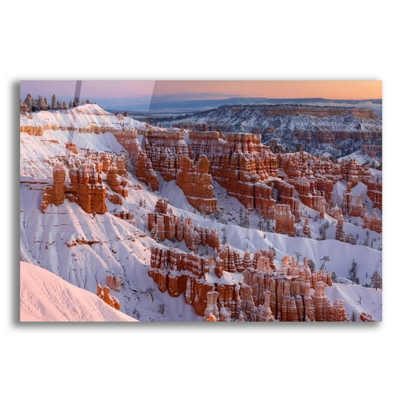 Epic Art 'Bryce Sunrise At Sunriset' by Mike Jones, Acrylic Glass Wall Art, 24"x16"