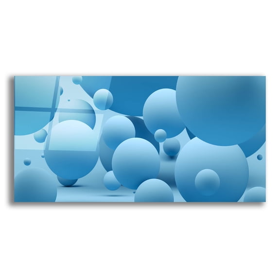 Epic Art 'Bubble Rain' by Epic Portfolio, Acrylic Glass Wall Art, 24"x12"