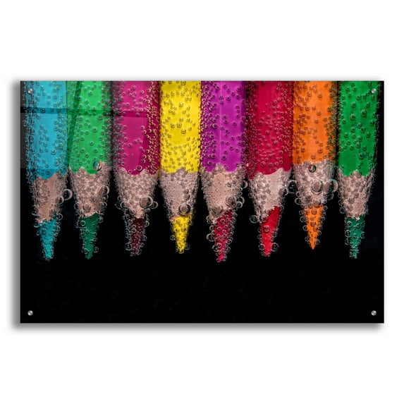 Epic Art 'Bubbly' by Epic Portfolio, Acrylic Glass Wall Art, 36"x24"