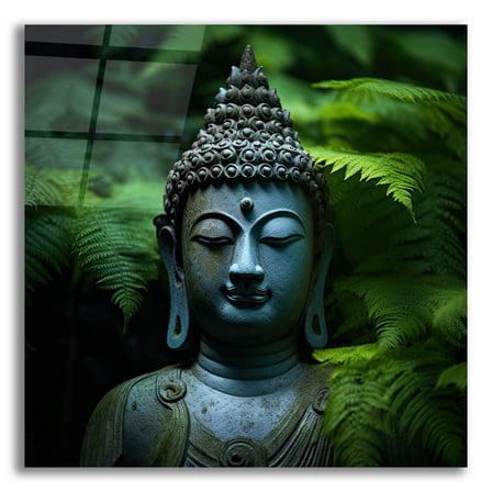 Epic Art 'Buddha 1' by Cameron Gray, Acrylic Glass Wall Art, 12"x12"