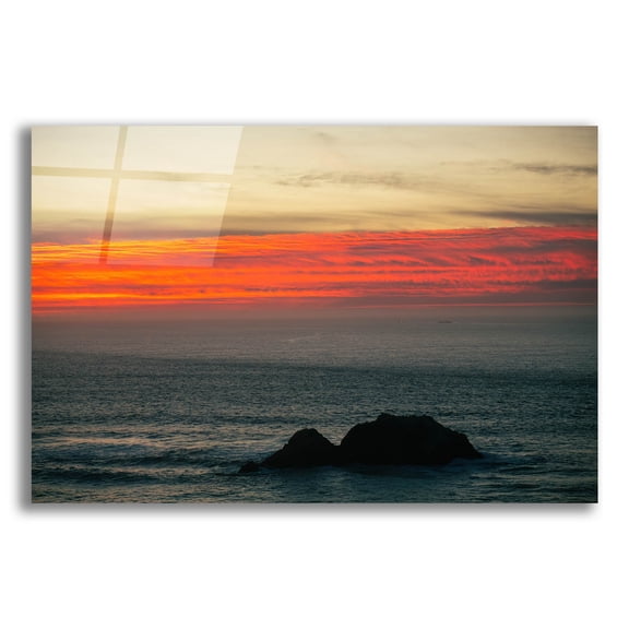 Epic Art 'Burning Sky' by Epic Portfolio, Acrylic Glass Wall Art, 24"x16"