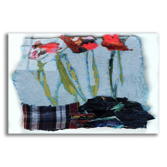 Epic Art 'Busy Lizzies' by Staci Marie Swider, Acrylic Glass Wall Art, 16"x12"