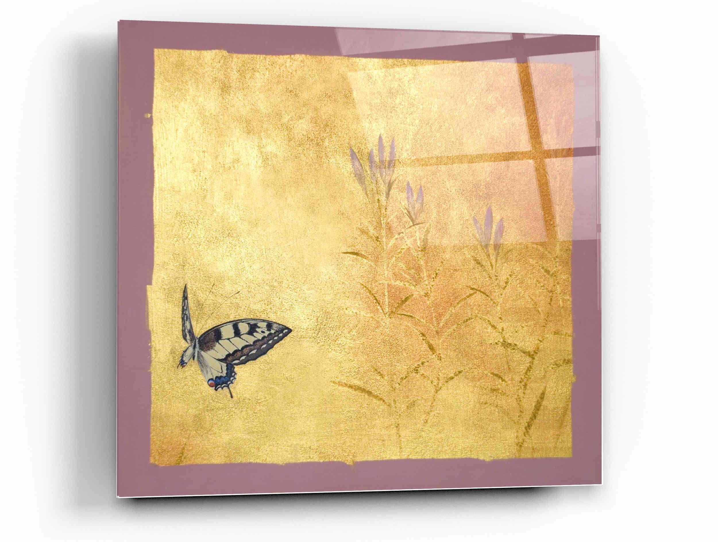 絵画 butterfly Epic Art 'Butterfly R' by Zigen Tanabe, Acrylic Glass Wall Art, 12