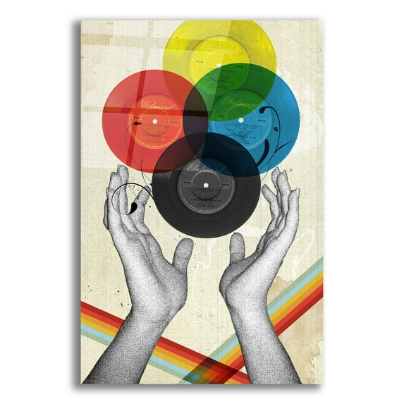 Epic Art 'CMYK The Creation Of Retro' by Elo Marc, Acrylic Glass Wall Art, 12"x16"