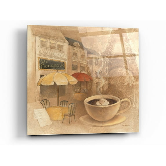 Epic Art 'Cafe de Paris II' by Albena Hristova, Acrylic Glass Wall Art, 24"x24"