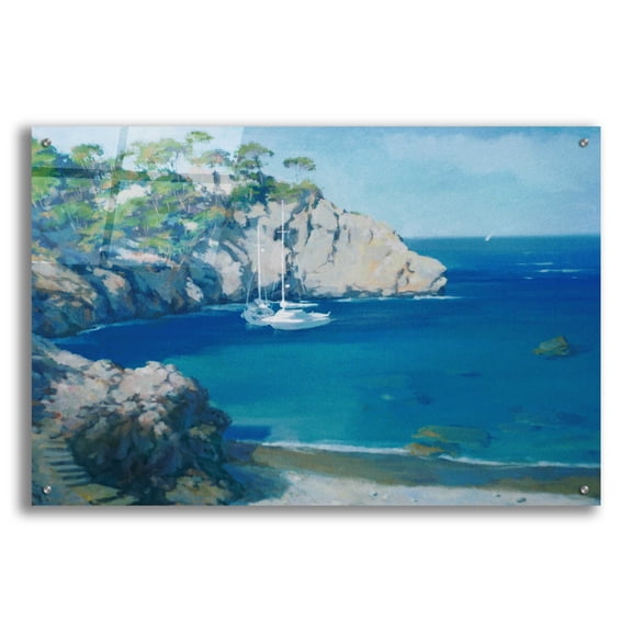 Epic Art 'Cala Secreta' by Alex Hook Krioutchkov, Acrylic Glass Wall Art, 36"x24"