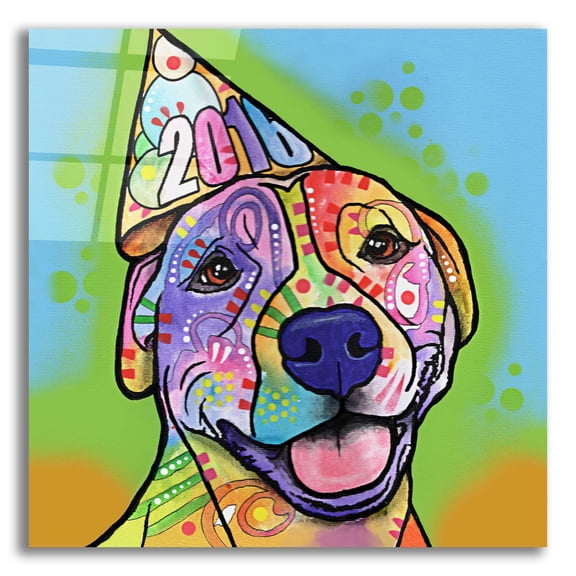 Epic Art 'Calendar Roxy' by Dean Russo, Acrylic Glass Wall Art, 12"x12"