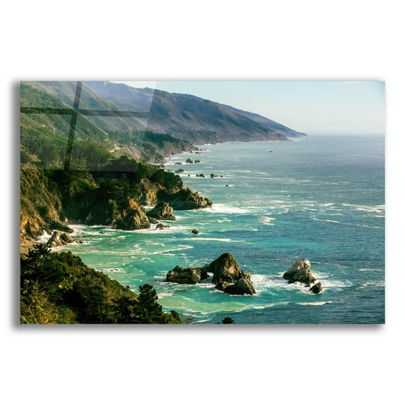 Epic Art 'Cali - Big Sur' by Epic Portfolio, Acrylic Glass Wall Art, 24"x16"