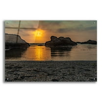 Epic Art 'Cali - Ocean Sunset' by Epic Portfolio, Acrylic Glass Wall Art, 36"x24"