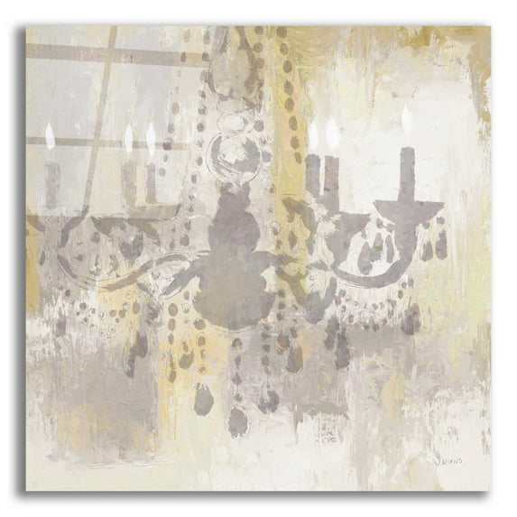Epic Art 'Candelabra Gold I' by James Wiens, Acrylic Glass Wall Art, 12"x12"