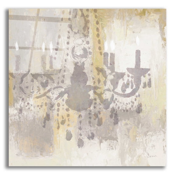 Epic Art 'Candelabra Gold I' by James Wiens, Acrylic Glass Wall Art, 12"x12"