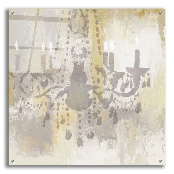 Epic Art 'Candelabra Gold I' by James Wiens, Acrylic Glass Wall Art, 36"x36"