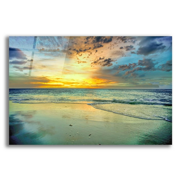 Epic Art 'Caribbean Epilogue' by Mark A Paulda, Acrylic Glass Wall Art, 16"x12"