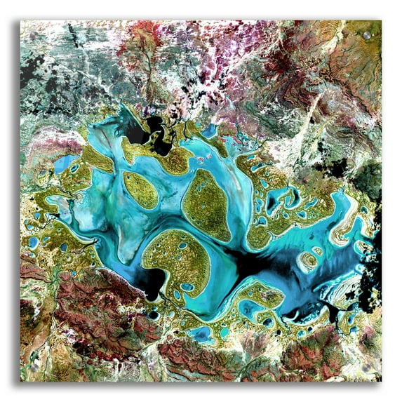 Epic Art 'Carnegie,' Acrylic Glass Wall Art, 24"x24"