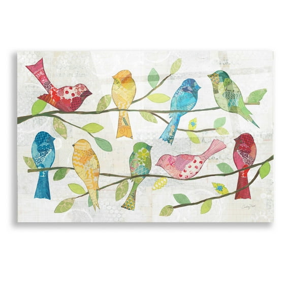 Epic Art 'Catching Up VI' by Courtney Prahl, Acrylic Glass Wall Art, 16"x12"