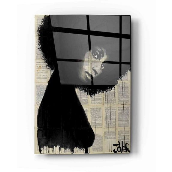 Epic Art 'Celistine' by Loui Jover, Acrylic Glass Wall Art, 16"x24"