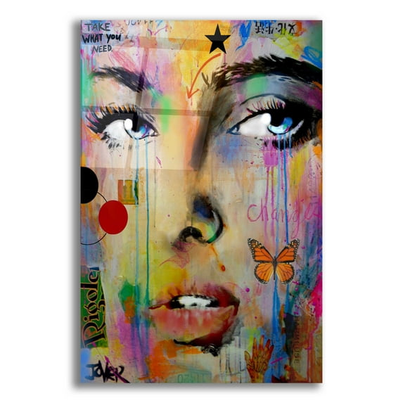 Epic Art 'Changes' by Loui Jover, Acrylic Glass Wall Art, 12"x16"