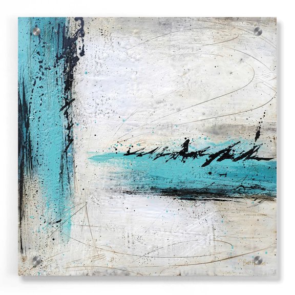 Epic Art 'Chasing Waterfalls' by Britt Hallowell, Acrylic Glass Wall Art, 36"x36"