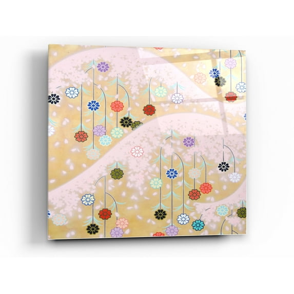 Epic Art 'Cherry Mountain' by Zigen Tanabe, Acrylic Glass Wall Art, 12"x12"