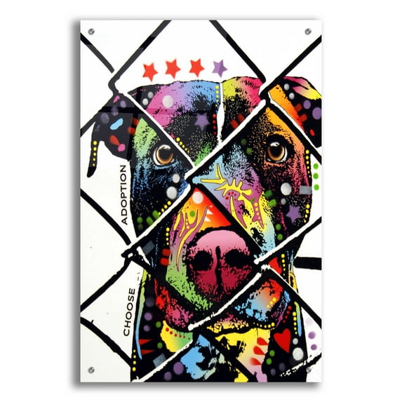 Epic Art 'Choose Adoption' by Dean Russo, Acrylic Glass Wall Art, 24"x36"