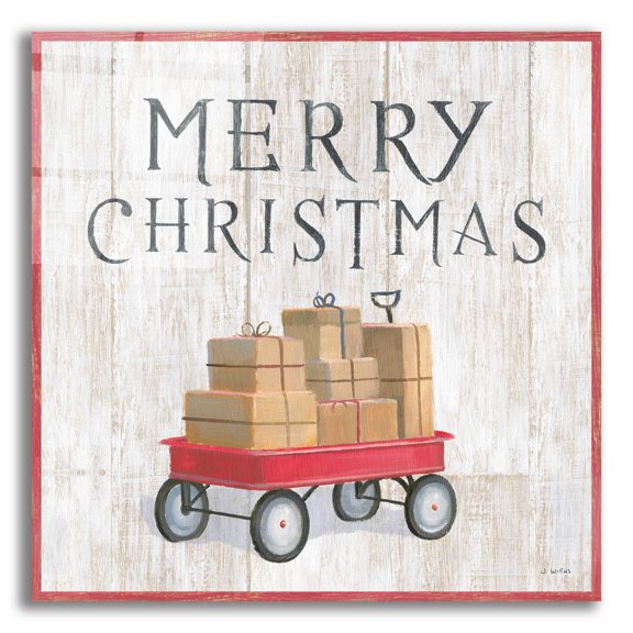 Epic Art 'Christmas Affinity XII' by James Wiens, Acrylic Glass Wall Art, 12"x12"