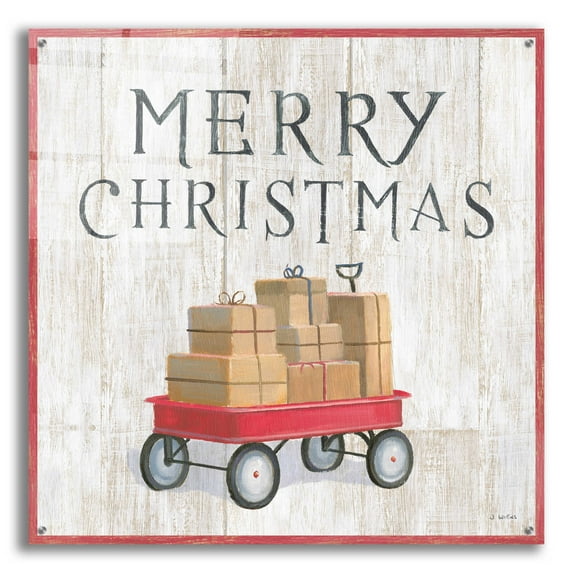 Epic Art 'Christmas Affinity XII' by James Wiens, Acrylic Glass Wall Art, 36"x36"