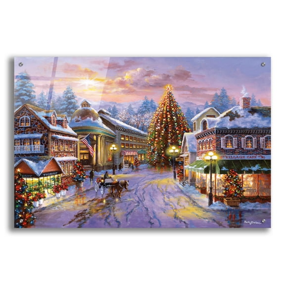 Epic Art 'Christmas Eve' by Nicky Boehme, Acrylic Glass Wall Art, 36"x24"