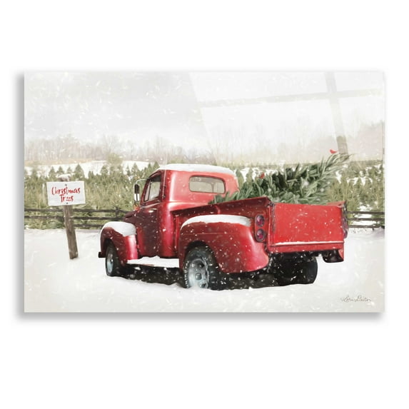 Epic Art 'Christmas Tree Pick' by Lori Deiter, Acrylic Glass Wall Art, 24"x16"