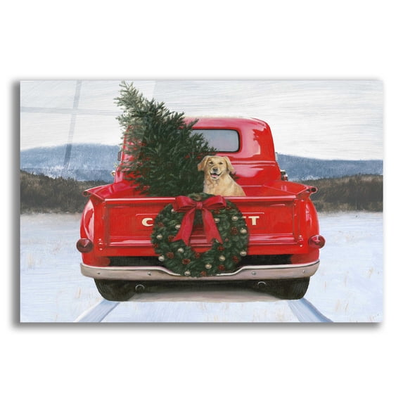 Epic Art 'Christmas in the Heartland IV' by James Wiens, Acrylic Glass Wall Art, 24"x16"