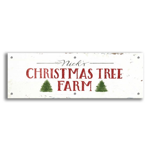 Epic Art 'Christmas in the Heartland VI' by James Wiens, Acrylic Glass Wall Art, 36"x12"