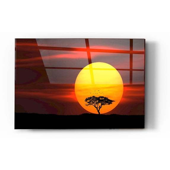 Epic Art "Circle of Life" Acrylic Glass Wall Art, 16"x24"