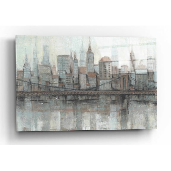 Epic Art 'City Center I' by Tim O'Toole, Acrylic Glass Wall Art, 16"x12"