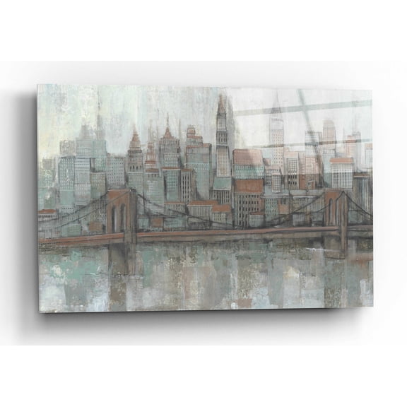 Epic Art 'City Center II' by Tim O'Toole, Acrylic Glass Wall Art, 16"x12"