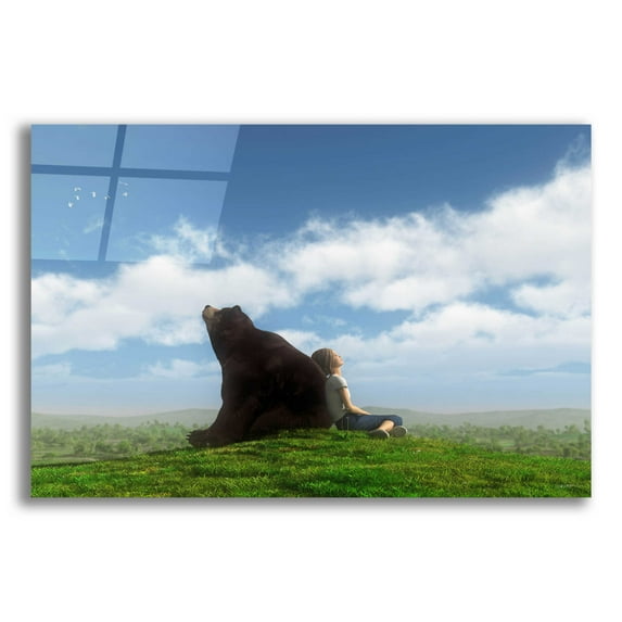 Epic Art 'Cloud Watchers' by Cynthia Decker, Acrylic Glass Wall Art, 16"x12"