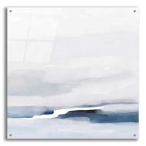 Epic Art 'Coastal Abstract' by Christov Art, Acrylic Glass Wall Art, 36"x36"