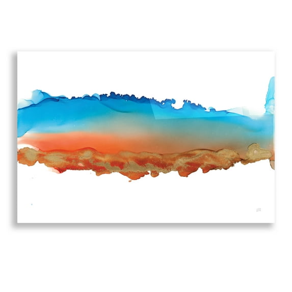 Epic Art 'Coastal Ink VII' by Chris Paschke, Acrylic Glass Wall Art, 24"x16"