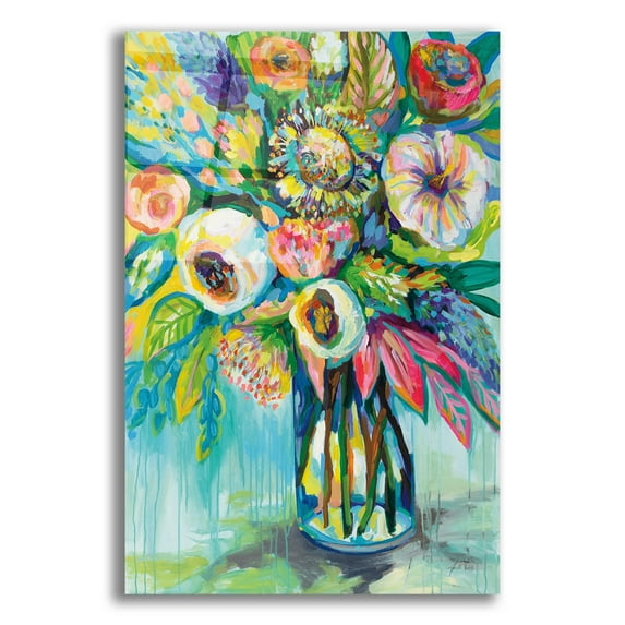 Epic Art 'Color Burst' by Jeanette Vertentes, Acrylic Glass Wall Art, 12"x16"