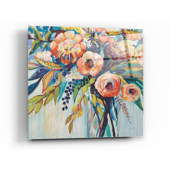 Epic Art 'Color Celebration' by Jeanette Vertentes, Acrylic Glass Wall Art, 24"x24"