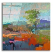 Epic Art ' Colorfield XII' by Jane Schmidt, Acrylic Glass Wall Art, 36"x36"