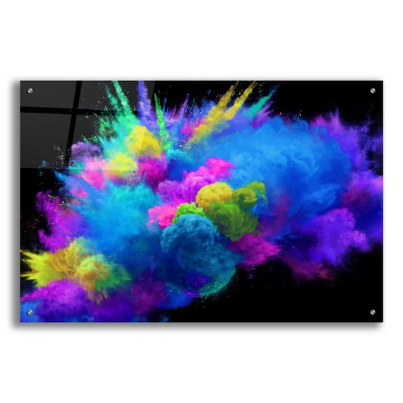 Epic Art 'Colorful Avalanche' by Epic Portfolio, Acrylic Glass Wall Art, 36"x24"