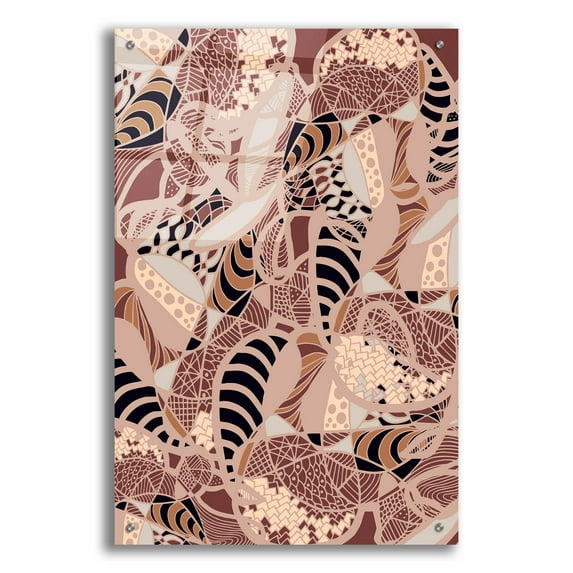 Epic Art 'Colourful Abstract Earth Fluctuation' by Sabrina Balbuena, Acrylic Glass Wall Art, 24"x36"