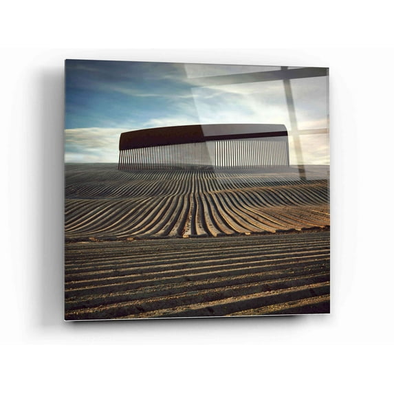 Epic Art 'Combing The Field' by Dariusz Klimczak, Acrylic Glass Wall Art, 12"x12"