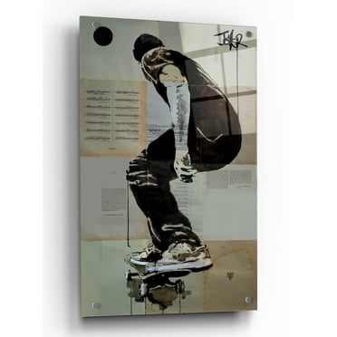 Epic Art 'Come and Go' by Loui Jover, Acrylic Glass Wall Art, 24"x36"
