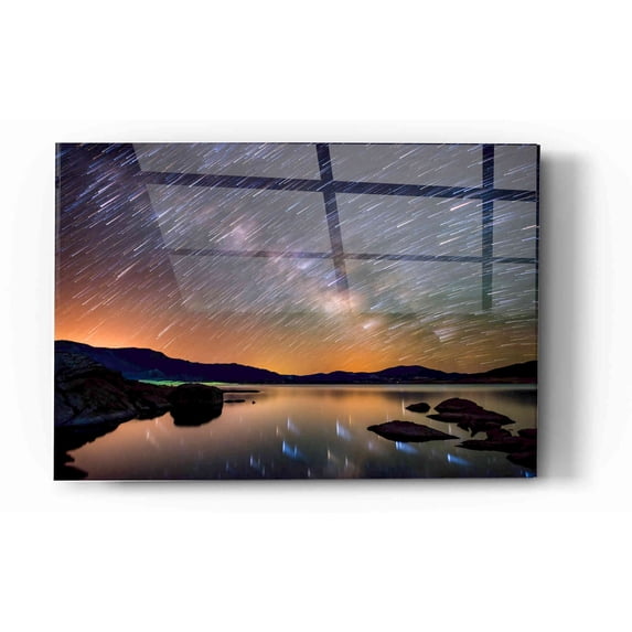 Epic Art "Comet Storm" by Darren White, Acrylic Glass Wall Art, 16"x24"