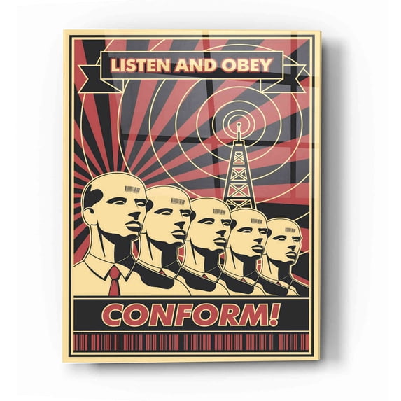 Epic Art 'Conform' Acrylic Glass Wall Art, 12"x16"