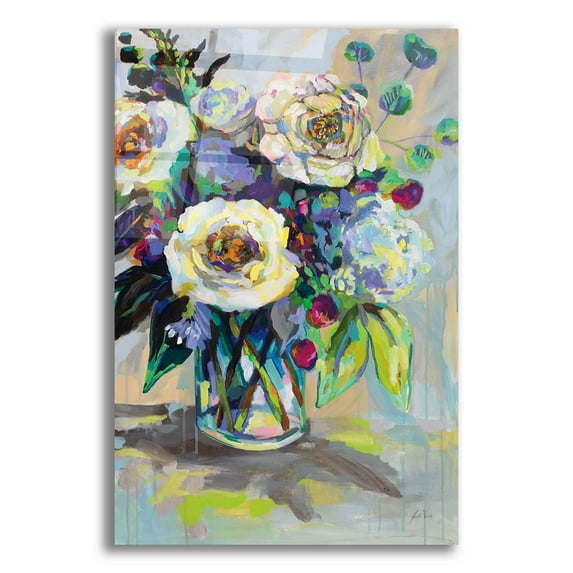 Epic Art 'Content' by Jeanette Vertentes, Acrylic Glass Wall Art, 16"x24"